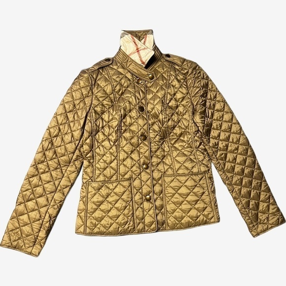 Burberry Quilted Jacket  Taupe or Brown - Picture 2 of 9